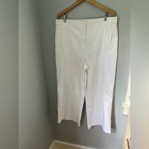 Ann Taylor White Wide‎ Leg Pants and Jumpsuits